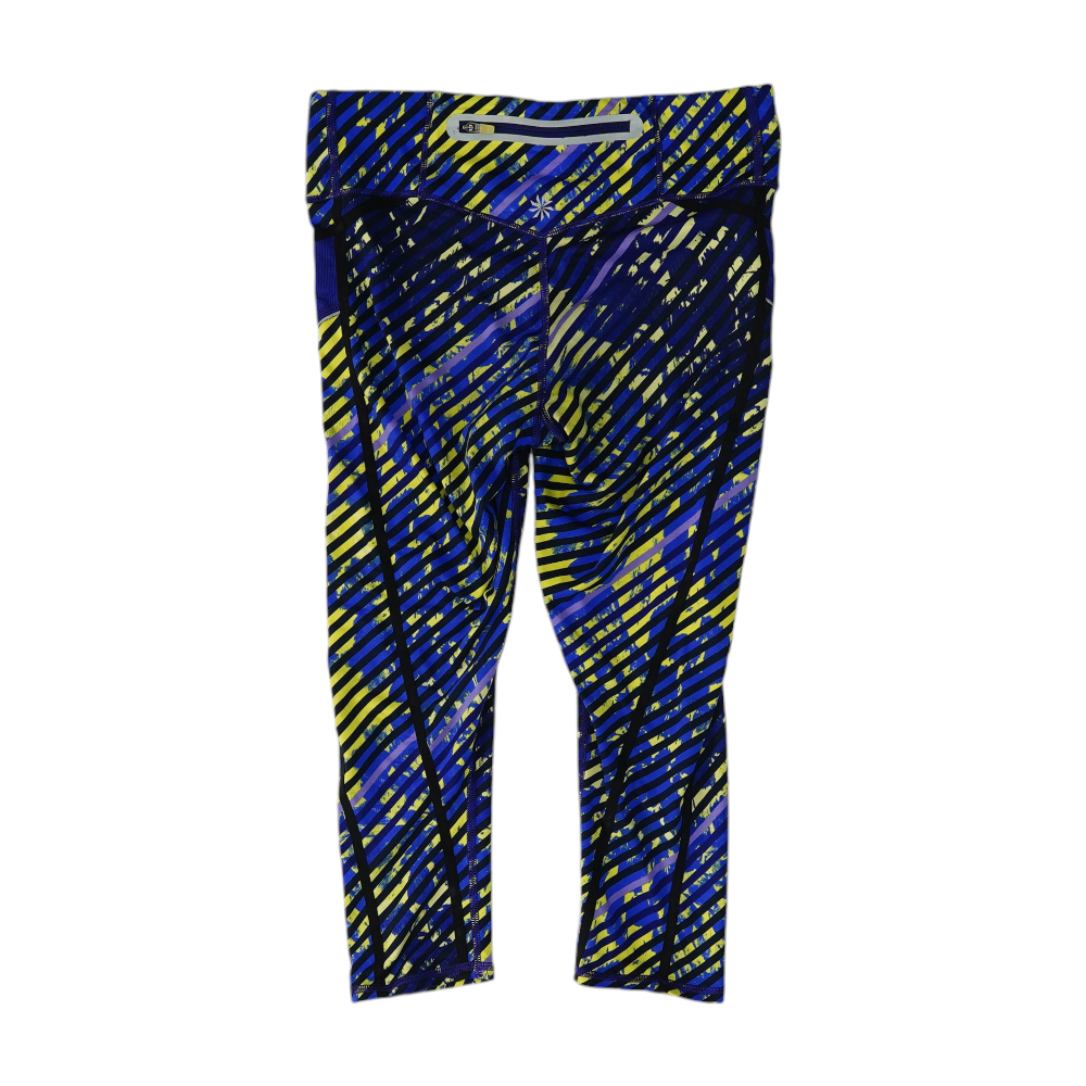 Blue Abstract Active Leggings