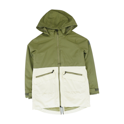 Green Color Block Jacket
