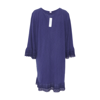 Navy Plus Midi Dress