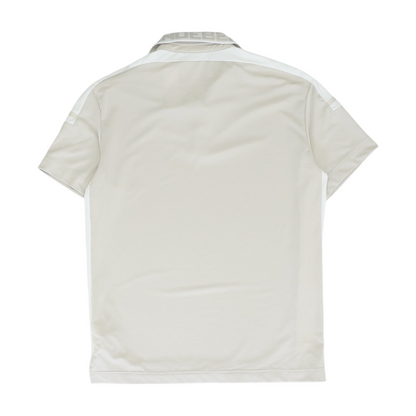 Beige Color Block Short Sleeve Polo