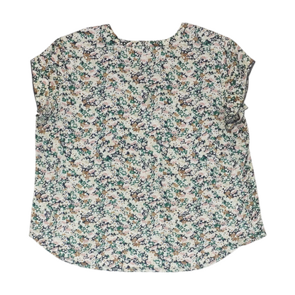 Navy Floral Blouse