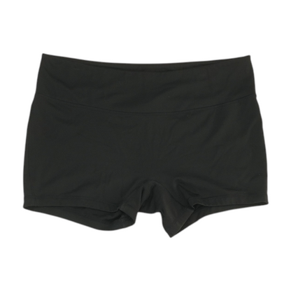 Black Solid Active Shorts