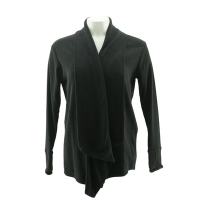 Black Solid Cardigan Sweater
