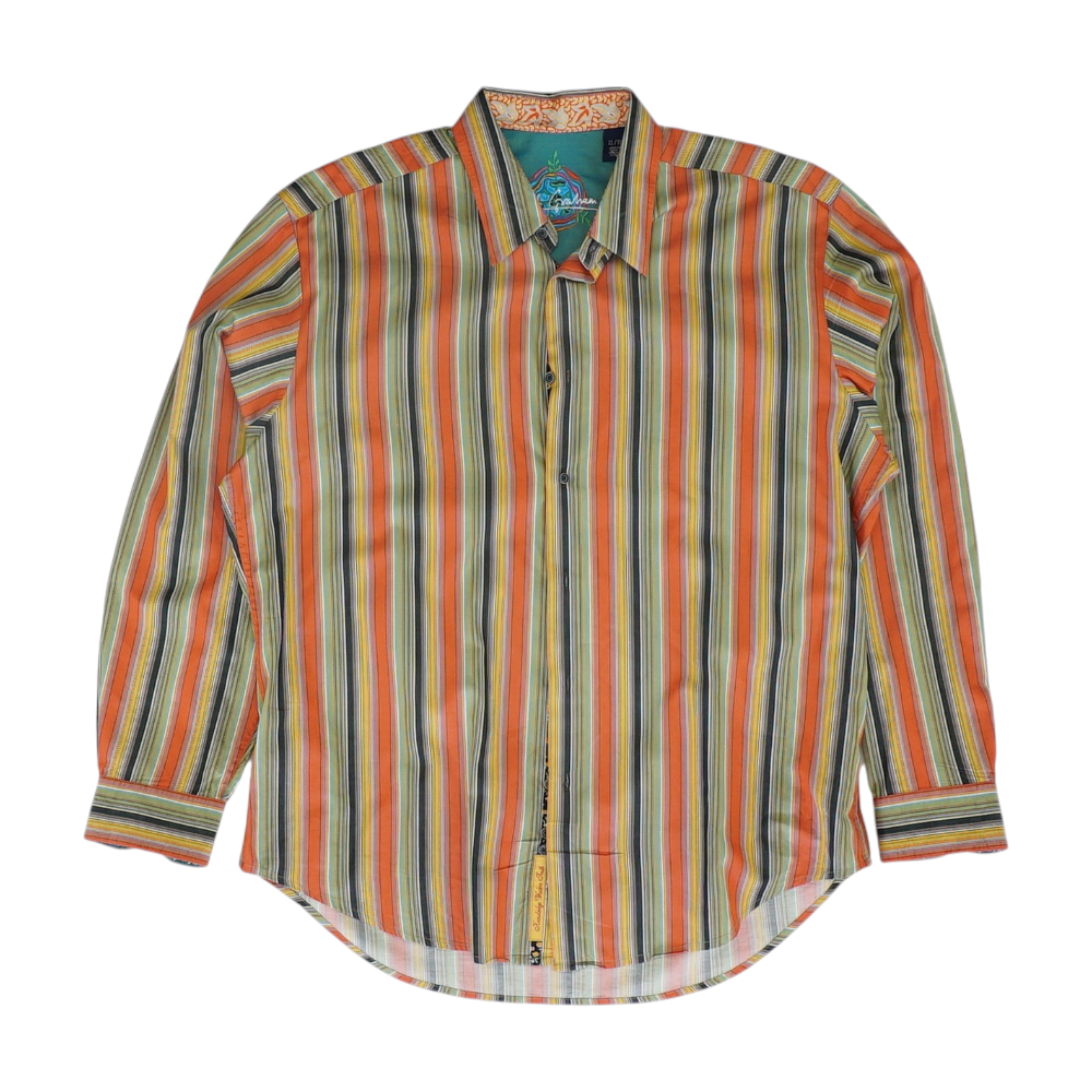 Multi Striped Long Sleeve Button Down