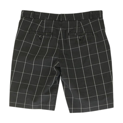 Black Plaid Shorts
