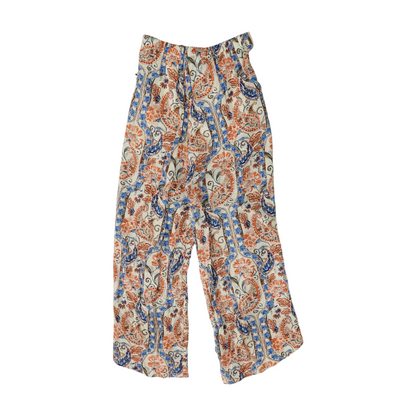 White Floral Pants