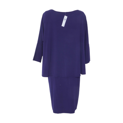 Navy Plus Midi Dress
