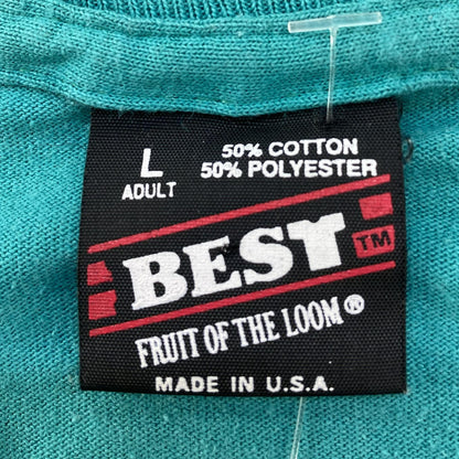 Vintage 1994 Auburn Teal Solid T-Shirt