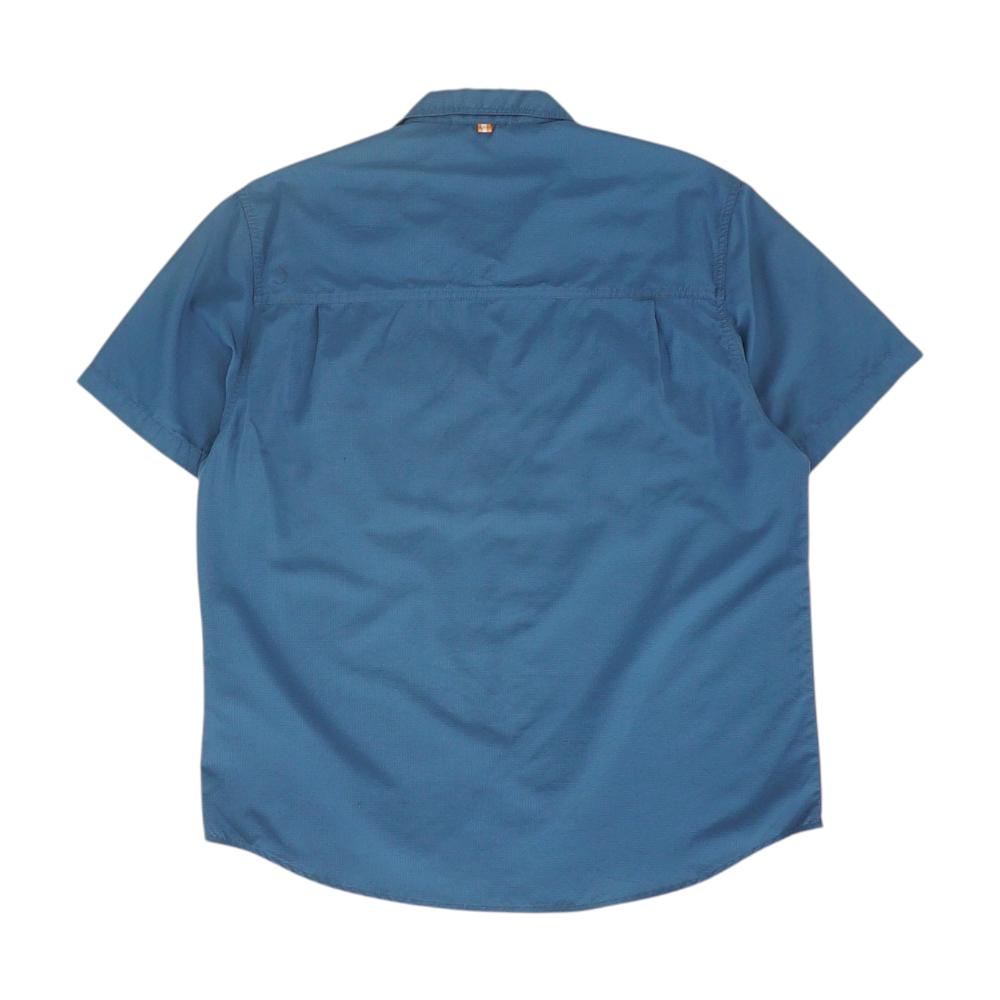 Navy Solid Outdoor Button Down