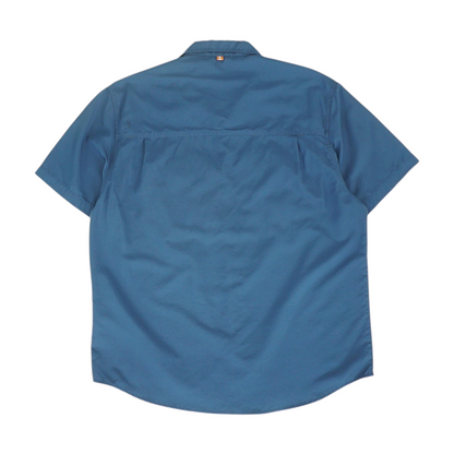 Navy Solid Outdoor Button Down