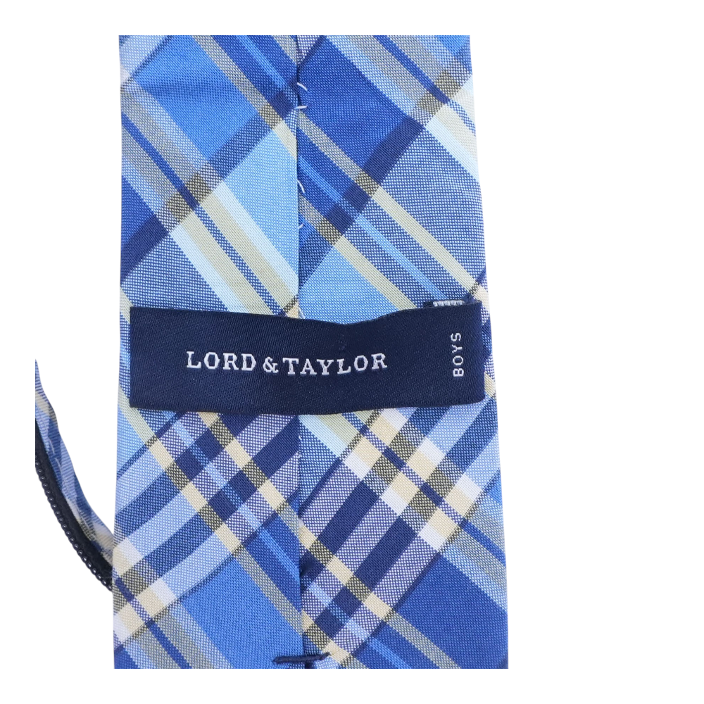 Blue Plaid Neck Tie