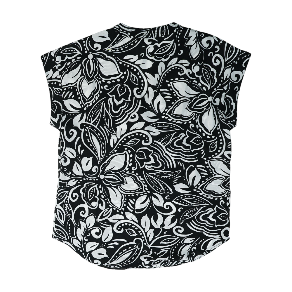 Black Floral Blouse