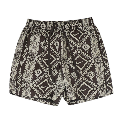 Brown Graphic Swim Bottom
