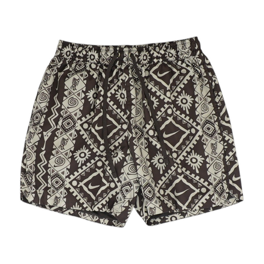 Brown Graphic Swim Bottom