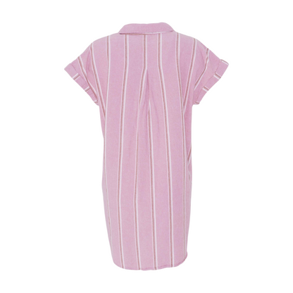 Pink Striped Mini Dress