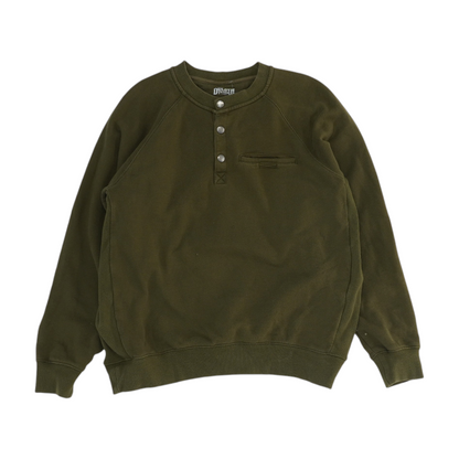 Green Solid Sweatshirt Pullover