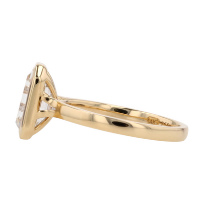 2 1/2 ct 14K Yellow Gold Lab Grown Diamond Engagement Ring