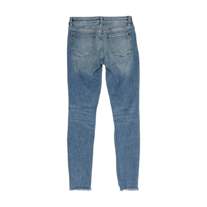 Blue Solid Skinny Jeans