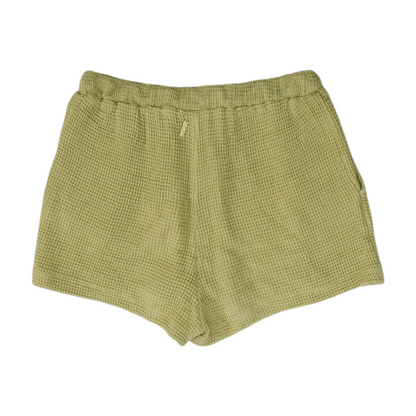 Green Solid Active Shorts