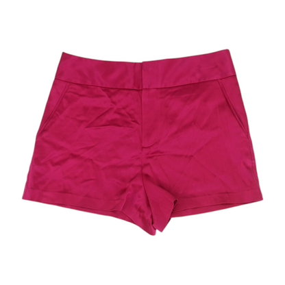 Magenta Solid Chino Shorts