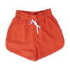 Red Solid Active Shorts