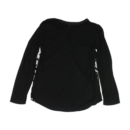 Black Color Block Blouse