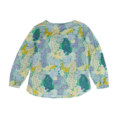 Green Floral Blouse
