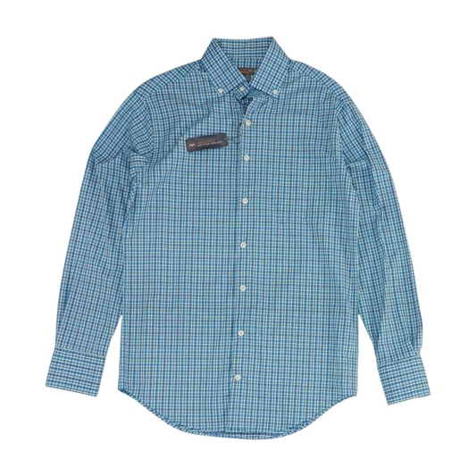 Blue Check Long Sleeve Button Down