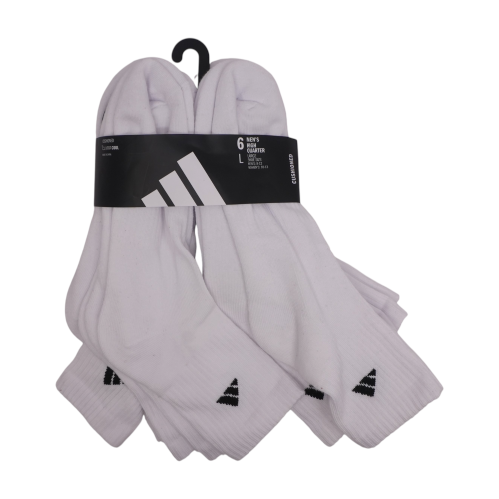 White Solid Socks