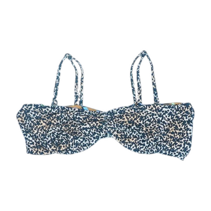 Beige Animal Print Swim Top
