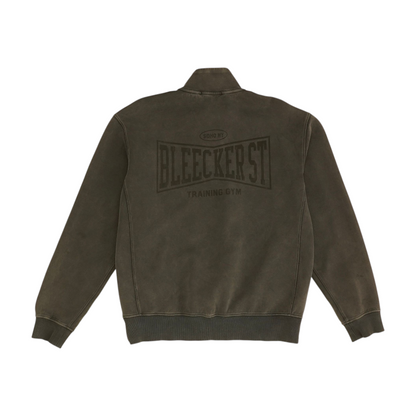 Gray Solid 1/4 Zip Pullover