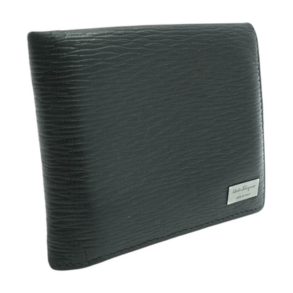 Black Leather Wallet with ID Window