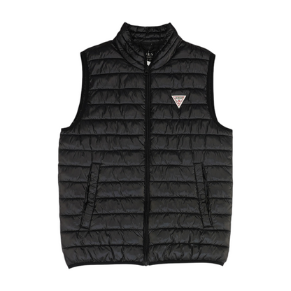 Black Solid Active Vest