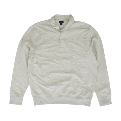 J.Crew Tan Solid Long Sleeve Polo – Image 1