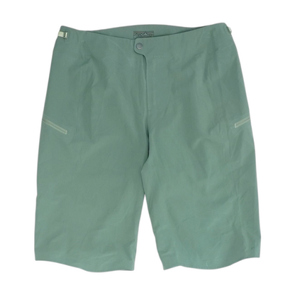 Green Solid Active Shorts