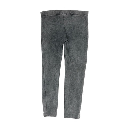 Gray Solid Leggings