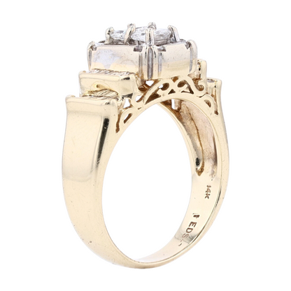 1 1/2 ctw 14K Yellow Gold Diamond Fashion Ring