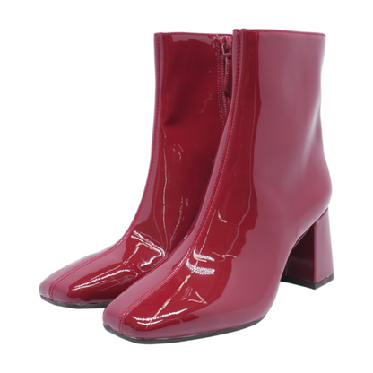 Red Ankle Boots