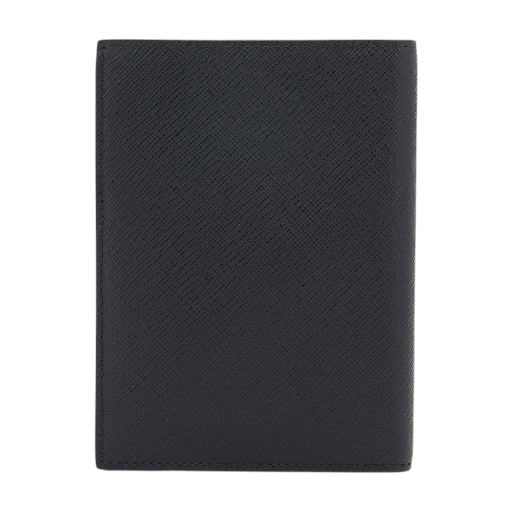 Black Sartorial Passport Holder