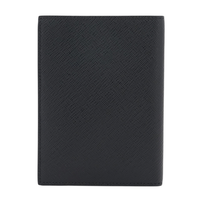 Black Sartorial Passport Holder