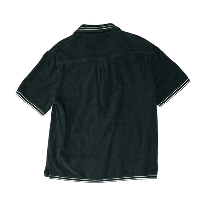 Green Solid Short Sleeve Polo