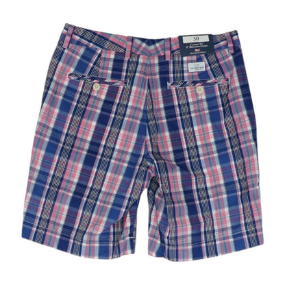 Pink Plaid Chino Shorts