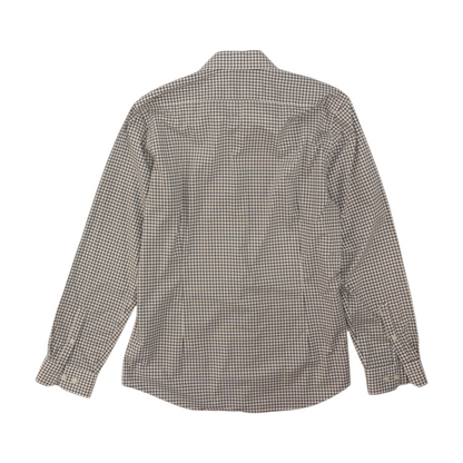 Burgundy Check Long Sleeve Button Down