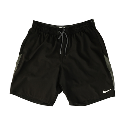 Black Color Block Active Shorts