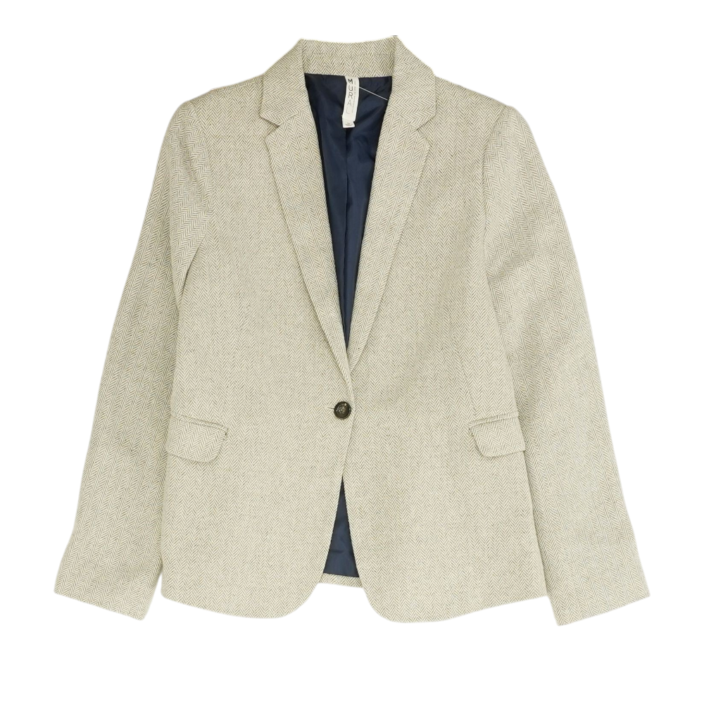 Gray Chevron Blazer