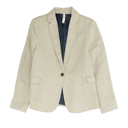 Gray Chevron Blazer
