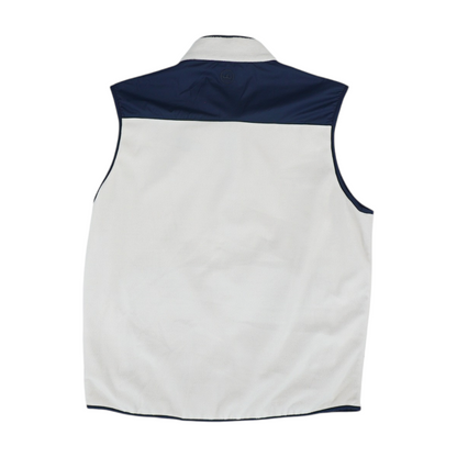White Color Block Vest