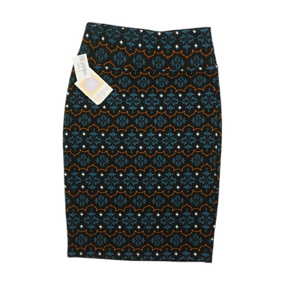 Black Print Mini Skirt