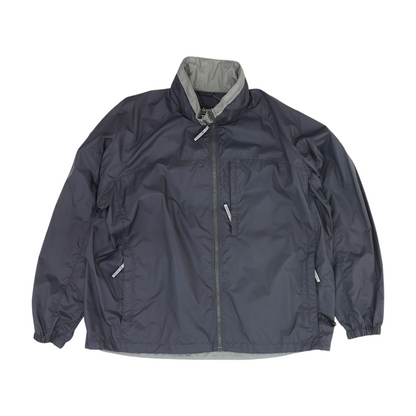 Gray Solid Rain Jacket
