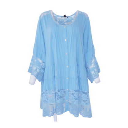Blue Plus Blouse